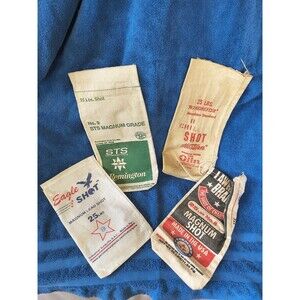 Winchester/ Remington/ Eagle Shot and Lawrence Brand Vintage Ammo Bags #444